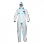 DuPont TY198TWH4X0025PI Tyvek Plus Type 4/5/6 Coverall with Hood