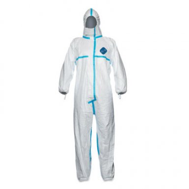 DuPont TY198TWHMD0025PI Tyvek Plus Type 4/5/6 Coverall with Hood