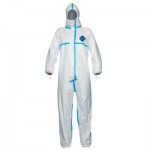 DuPont TY198TWH2X0025PI Tyvek Plus Type 4/5/6 Coverall with Hood