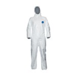 DuPont TY198TWH3X0025PI Tyvek Xpert Type 5/6 Coverall with Hood