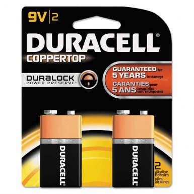 Duracell DURMN1604B2Z CopperTop Alkaline Batteries with DuraLock Power Preserve Technology