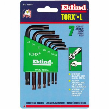 Eklind Tool 10807 Eklind Tool Torx L-Key Sets
