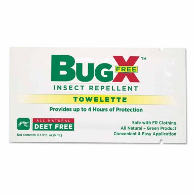 First Aid Only 18-810 BugX DEET Free Insect Repellent Towelette