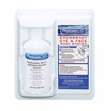 First Aid Only 24-202 Eye & Skin Flush Emergency Station/Replacement Bottles