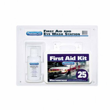 First Aid Only 24-500 First Aid Kit and Eye Wash Station