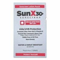 First Aid Only 18-399 SunX30 Sunscreen Lotion Packets