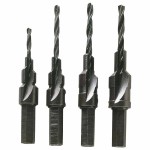 General Tools 34ST Adjustable Countersink Step Drill Bit Sets