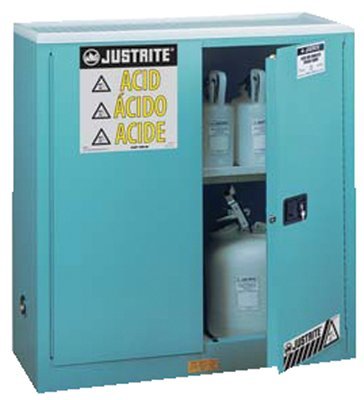 Justrite 893002 Blue Steel Safety Cabinets for Corrosives