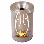 Justrite 26604G Cease-Fire Waste Receptacles