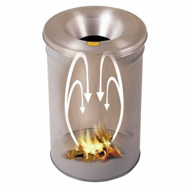 Justrite 26606G Cease-Fire Waste Receptacles