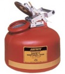 Justrite 14765 Red Liquid Disposal Cans