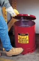 Justrite 9110 Red Oily Waste Cans