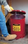 Justrite 9110 Red Oily Waste Cans