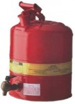 Justrite 7225140 Red Steel Safety Cans for Laboratories