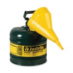 Justrite 7120410 Type I Steel Safety Cans