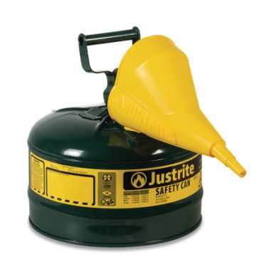 Justrite 7125410 Type I Steel Safety Cans