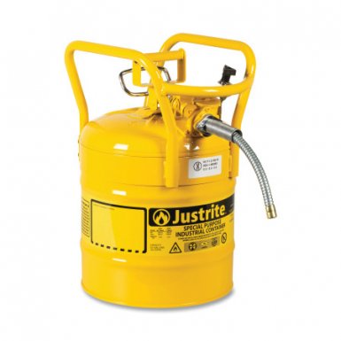 Justrite 7350210 Type II AccuFlow DOT Steel Safety Cans