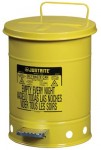 Justrite 9101 Yellow Oily Waste Cans