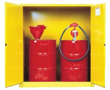 Justrite 899100 Yellow Vertical Drum Safety Cabinets