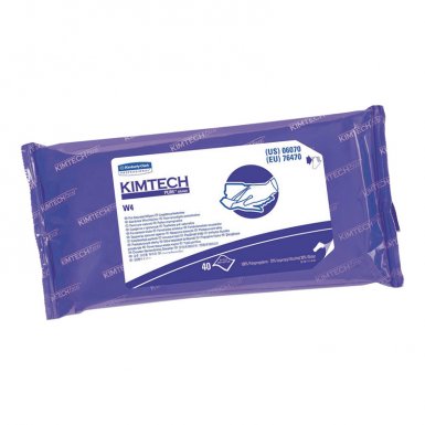 Kimberly-Clark Professional 6070 Kimtech Pure CL4 Pre-Saturated Wipers