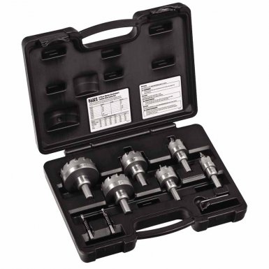 KLEIN TOOLS 31873 8-Piece Master Electrician's Carbide Hole Cutter Sets