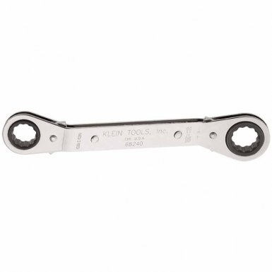 KLEIN TOOLS 68242 Double Hex Ratcheting Offset Box Wrenches