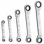 KLEIN TOOLS 68245 Fully-Reversible Ratcheting Offset Box Wrench Sets