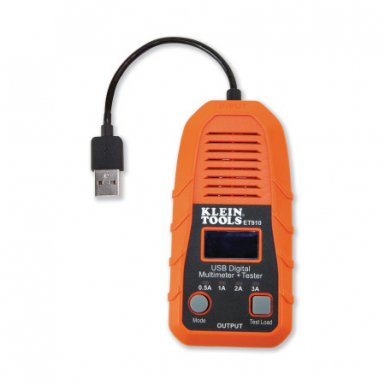 KLEIN TOOLS ET910 USB Digital Meter and Tester, USB-A (Type A)