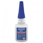 Loctite 135446 411 Prism Instant Adhesive, Clear/Toughened