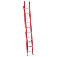 Louisville Ladder FE7220 FE7000 Series Fiberglass Plate Connect Extension Ladders