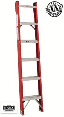 Louisville Ladder FH1010 FH1000 Series Classic Fiberglass Shelf Ladders