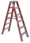 Louisville Ladder FM1503 FM1500 Series Fiberglass Twin Front Ladders