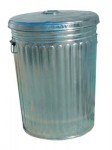 Magnolia Brush TRASH CAN 20GAL Pre-Galvanized Trash Can With Lid