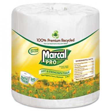Marcal MRC3001 100% Recycled Bathroom Tissue