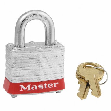 Master Lock 3KARED-0774 Laminated Steel Safety Lockout Padlocks