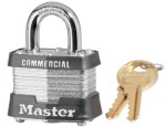Master Lock 3DLF No. 3 Laminated Steel Pin Tumbler Padlocks