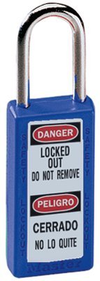 Master Lock 411BLU No. 410 & 411 Lightweight Xenoy Safety Lockout Padlocks