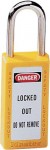 Master Lock 411YLW No. 410 & 411 Lightweight Xenoy Safety Lockout Padlocks