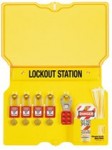 Master Lock 1482BP410 Safety Series Lockout Stations with Key Registration Cards