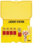 Master Lock 1483B Safety Series Lockout Stations with Key Registration Cards