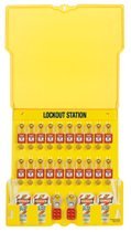 Master Lock 1484BP410 Safety Series Lockout Stations with Key Registration Cards