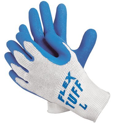 MCR Safety 9680L Memphis Glove Flex Tuff Latex Dipped Gloves
