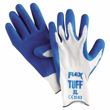 MCR Safety 9680XL Memphis Glove Flex Tuff Latex Dipped Gloves