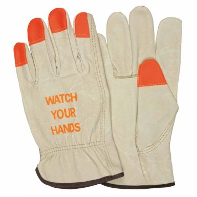 MCR Safety 3413HVIL Memphis Glove "Watch Your Hands" Drivers Gloves