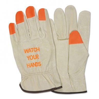 MCR Safety 3413HVIS Memphis Glove "Watch Your Hands" Drivers Gloves