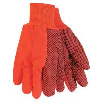 MCR Safety 9018DO Memphis Glove Hi-Visibility Orange Double-Palm Canvas Gloves
