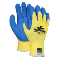 MCR Safety 9687L Memphis Glove Flex Tuff Latex Dipped Gloves
