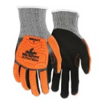 MCR Safety UT1952XXL Memphis Gloves UT1952 UltraTech A4/Impact Level 1 Mechanics Knit Gloves