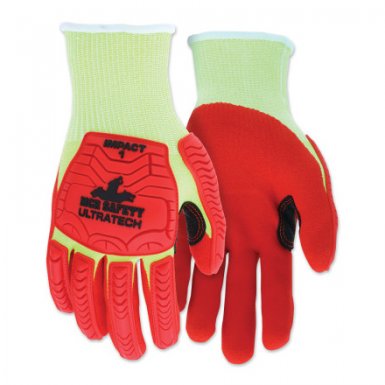 MCR Safety UT1953L Memphis Gloves UT1953 UltraTech A4/Impact Level 1 Mechanics Knit Gloves
