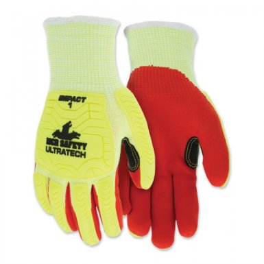 MCR Safety UT1956L Memphis Gloves UT1956 UltraTech A5/Impact Level 1 Mechanics Knit Gloves